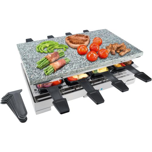  Steba RC 78 Premium Stein-Raclette/Pfannchenablage / 8 Personen, 1200 W