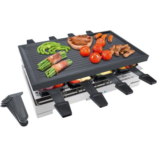  Steba RC 68 Premium Guss-Raclette mit Pfannchenablage, 8 Personen