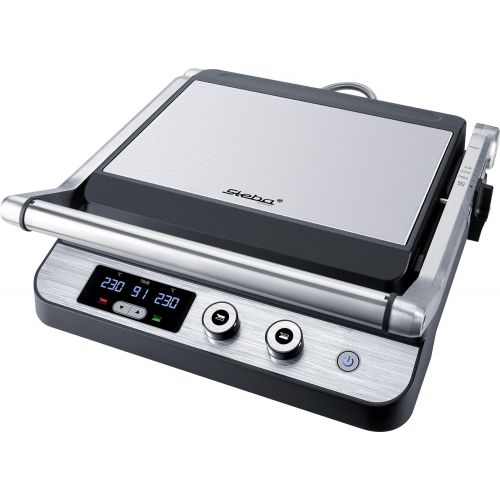  Steba FG 120 Optimaler Grill Tisch Elektro 1800 W Schwarz, Edelstahl  Grill (1800 W, Grill, Elektro, 27 x 24 mm, Tisch, schwarz, Edelstahl)