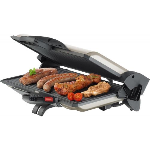  Steba PG 4.4 Kontaktgrill, Made in Germany, Selbstjustierendes 3D“- Scharnier, vielseitig einsetzbar: Kontaktgrillen, UEberbacken, BBQ-Grillen