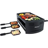 [아마존베스트]Steba Pizza Raclette RC 6 Bake & Grill, 2 Separately Switchable Heating Coils, includes Pizza Function with Bottom Heat, Tray for Pans that are no longer required, 6 Non-stick Coat