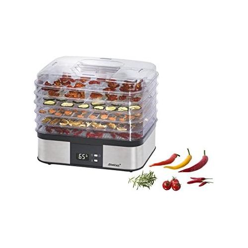  [아마존베스트]Steba ED 5 Electronic Dehydrator, 350 W, Stainless Steel/Black