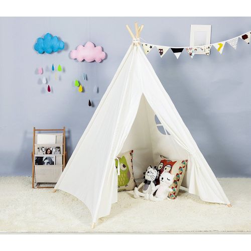  Steegic Outdoor and Indoor Great Canvas Indian Teepee Playhouse for Kids,