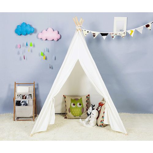  Steegic Outdoor and Indoor Great Canvas Indian Teepee Playhouse for Kids,