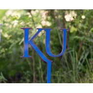 SteelDesignsUSA Kansas University - Jayhawks - KU - Garden Decor - Outdoor Decor - sign - NCAA - Lawn Decoration