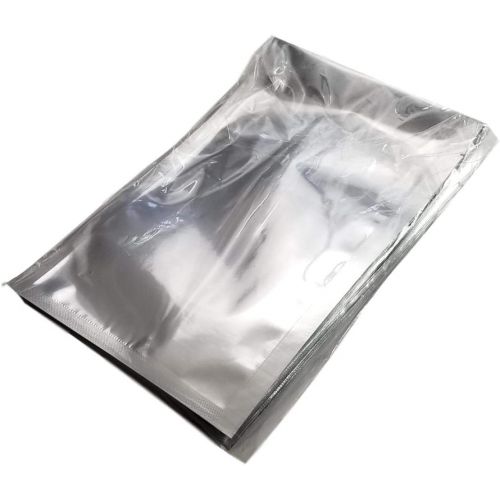  (50) 6”x10” SteelPak Textured/Embossed Mylar Aluminum Foil Vacuum Sealer Bags  Quart Size Hot Seal Commercial Grade Food Sealer Bags for Food Storage and Sous Vide (50, 6x10)
