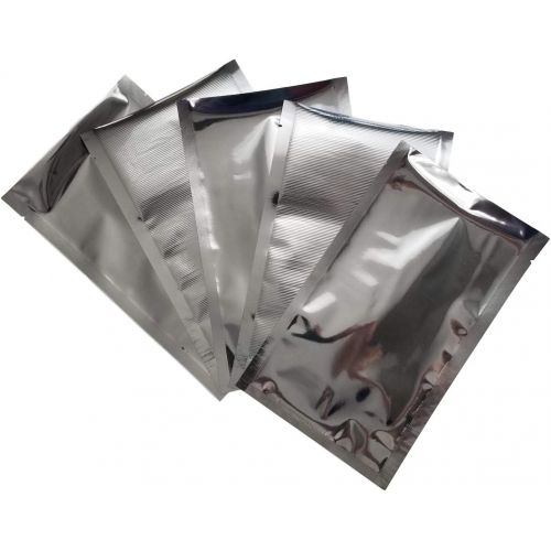  (50) 6”x10” SteelPak Textured/Embossed Mylar Aluminum Foil Vacuum Sealer Bags  Quart Size Hot Seal Commercial Grade Food Sealer Bags for Food Storage and Sous Vide (50, 6x10)