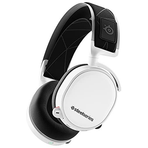  SteelSeries Arctis 7 Wireless Gaming Headset - DTS Headphone: X v2.0 Surround for PC and PlayStation 5, PS4 - White