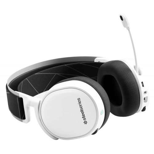  SteelSeries Arctis 7 Wireless Gaming Headset - DTS Headphone: X v2.0 Surround for PC and PlayStation 5, PS4 - White