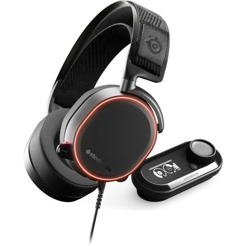  SteelSeries Arctis Pro + GameDAC Wired Gaming Headset - Certified Hi-Res Audio - Dedicated DAC and Amp - for PS5/PS4 and PC - Black