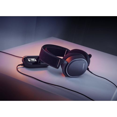  SteelSeries Arctis Pro + GameDAC Wired Gaming Headset - Certified Hi-Res Audio - Dedicated DAC and Amp - for PS5/PS4 and PC - Black