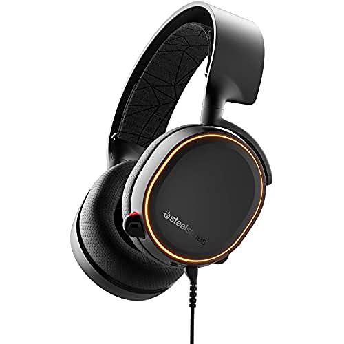  SteelSeries Arctis 5 - Gaming Headset - RGB Illumination - DTS Headphone:X v2.0 Surround for PC and PlayStation 4 - Black [2019 Edition]