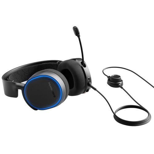  SteelSeries Arctis 5 - Gaming Headset - RGB Illumination - DTS Headphone:X v2.0 Surround for PC and PlayStation 4 - Black [2019 Edition]