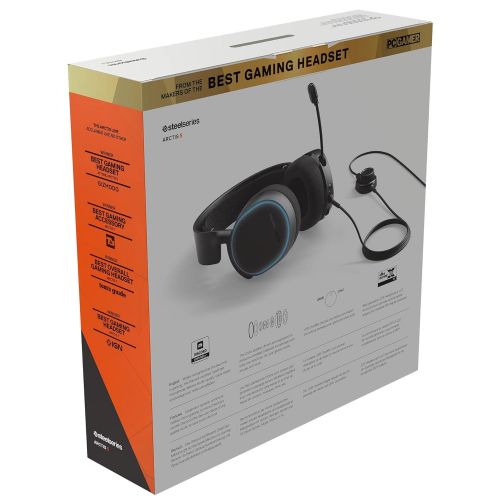  SteelSeries Arctis 5 - Gaming Headset - RGB Illumination - DTS Headphone:X v2.0 Surround for PC and PlayStation 4 - Black [2019 Edition]