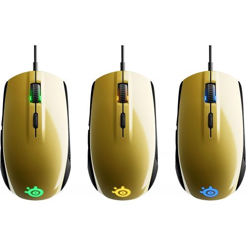  SteelSeries Rival 100, Optical Gaming Mouse - Alchemy Gold