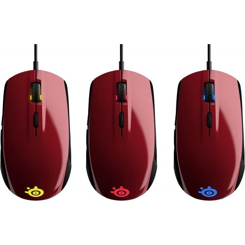  SteelSeries Rival 100, Optical Gaming Mouse - Forged Red