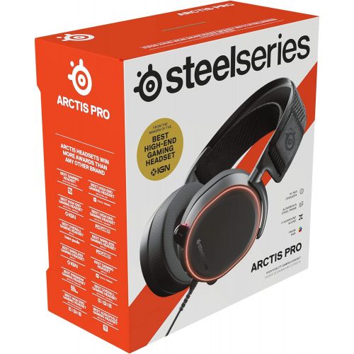  [아마존베스트]SteelSeries Arctis Pro - gaming headset - high resolution speaker drivers - DTS Headphone: X v2.0 Surround