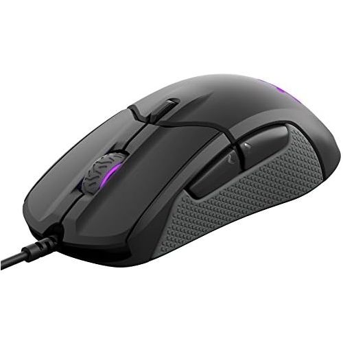  [아마존베스트]SteelSeries Rival 310, optical gaming mouse, RGB lighting, 6 buttons, rubber side handles, built-in memory, black color