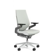 Steelcase Wrapped Back Gesture in Nickel Fabric, Light