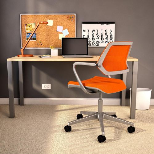  Steelcase QiVi Chair, Tangerine Fabric