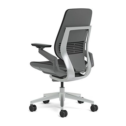  Steelcase Gesture Office Chair - Cogent: Connect Root Beer Fabric, High Seat Height, Shell Back, Light on Dark Frame, Polished Aluminum Base