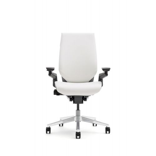  Steelcase Gesture Office Chair - Cogent: Connect Root Beer Fabric, High Seat Height, Shell Back, Light on Dark Frame, Polished Aluminum Base