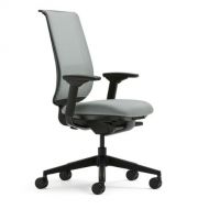 Steelcase Black Mesh Back Reply Chair with Black Fabric Seat - 466160MT5F17