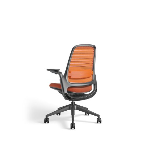  Steelcase 435A00 Series 1 Work Office Chair Tangerine