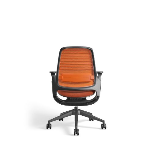  Steelcase 435A00 Series 1 Work Office Chair Tangerine