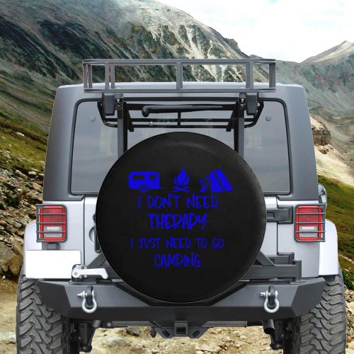  Steelcut Camping Tent Campfire - Dont Need Therapy Spare Jeep Wrangler Camper SUV Tire Cover Red Ink 29 in