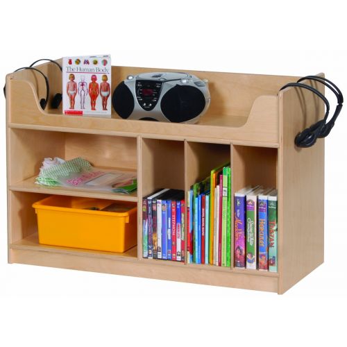  Steffy Wood Products, Inc. Steffy Wood Products Mobile Listening Center with Dividers