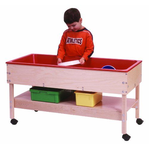  Steffy Wood Products, Inc. Steffy Wood Products Sand and Water Table with Shelf