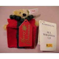 Steiff Christmas All Wrapped Up Bear Ornament Ltd 1999