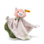 Steiff Happy Farm Piggilee Pig Comforter with Rattle, Pink/Green