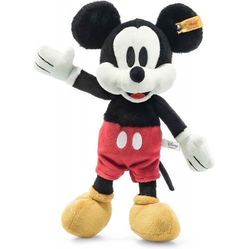  Steiff Disney Soft Cuddly Friends Mickey Mouse 12, Premium Stuffed Animal, Multi Color