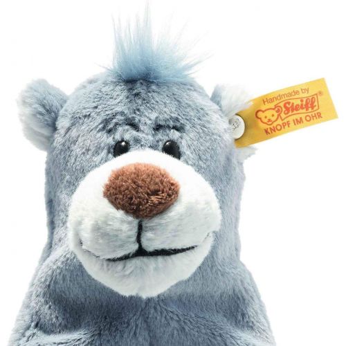  Steiff Disney Soft Cuddly Friends Baloo 12, Premium Stuffed Animal, Blue Grey