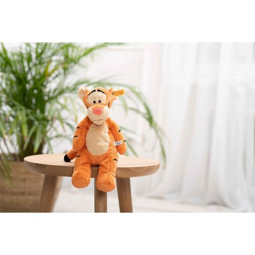  Steiff Disney Soft Cuddly Friends Tigger 12, Premium Stuffed Animal, Orange/Beige