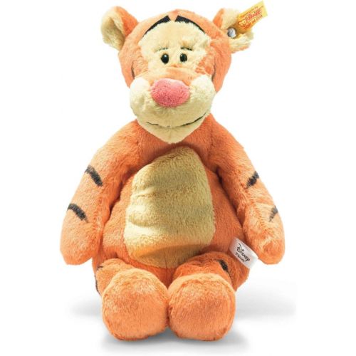  Steiff Disney Soft Cuddly Friends Tigger 12, Premium Stuffed Animal, Orange/Beige