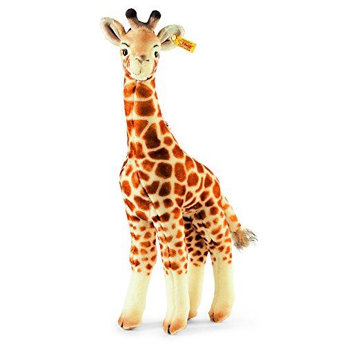  Steiff Bendy Giraffe Plush Animal, BeigeBrown, 18