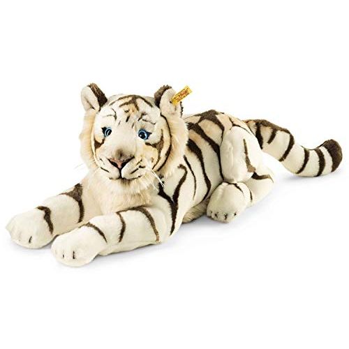  Steiff Bharat The White Tiger, Striped White, 18