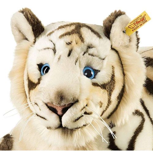  Steiff Bharat The White Tiger, Striped White, 18