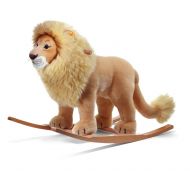 /Steiff Leo Riding Lion Stuffed Rocker - Premium Quality Soft Woven Plush Ride-On Animal with Wooden Base and Handles - for Kids Ages 4 and Up