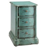 Stein World 47774 One 3-Drawer Chest with a Vintage Finish, 16.5 by 19.5 by 28.5-Inch, Turquoise