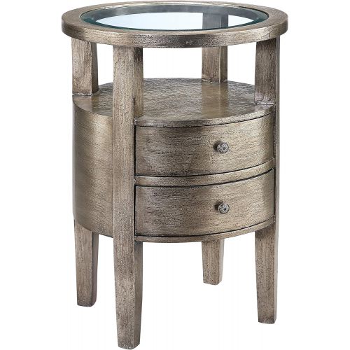  Stein World Furniture Lucan Accent Table, Pewter Metallic