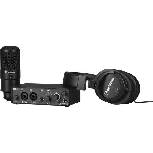  Steinberg IXO22 USB-C Audio Interface Recording Pack (Black)