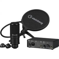 Steinberg IXO12 USB-C Audio Interface Podcast Pack (Black)