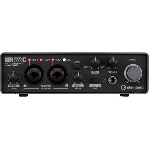  Steinberg UR22C 2x2 USB 3.0 Audio Interface with Cubase AI and Cubasis LE