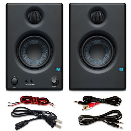  Steinberg UR22 MKII RP Recording Pack wPreSonus Eris E3.5 3.5 Monitoring Speakers (Pair), Axcessables Audio Cable and eStudioStar Polishing Cloth