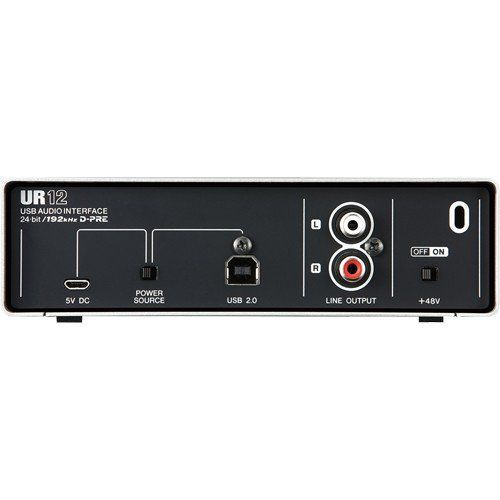  Steinberg UR12 - USB Audio Interface with XLR-XLR Cable & Pop Filter Bundle
