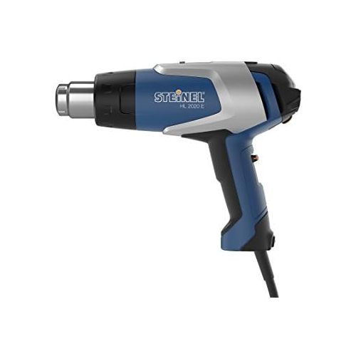  Steinel Heissluftpistole HL 2020 E im Koffer, Inkl. 9mm Reduzierduese, 2200 W Heissluftfoen, LCD-Display, 80°-630°C